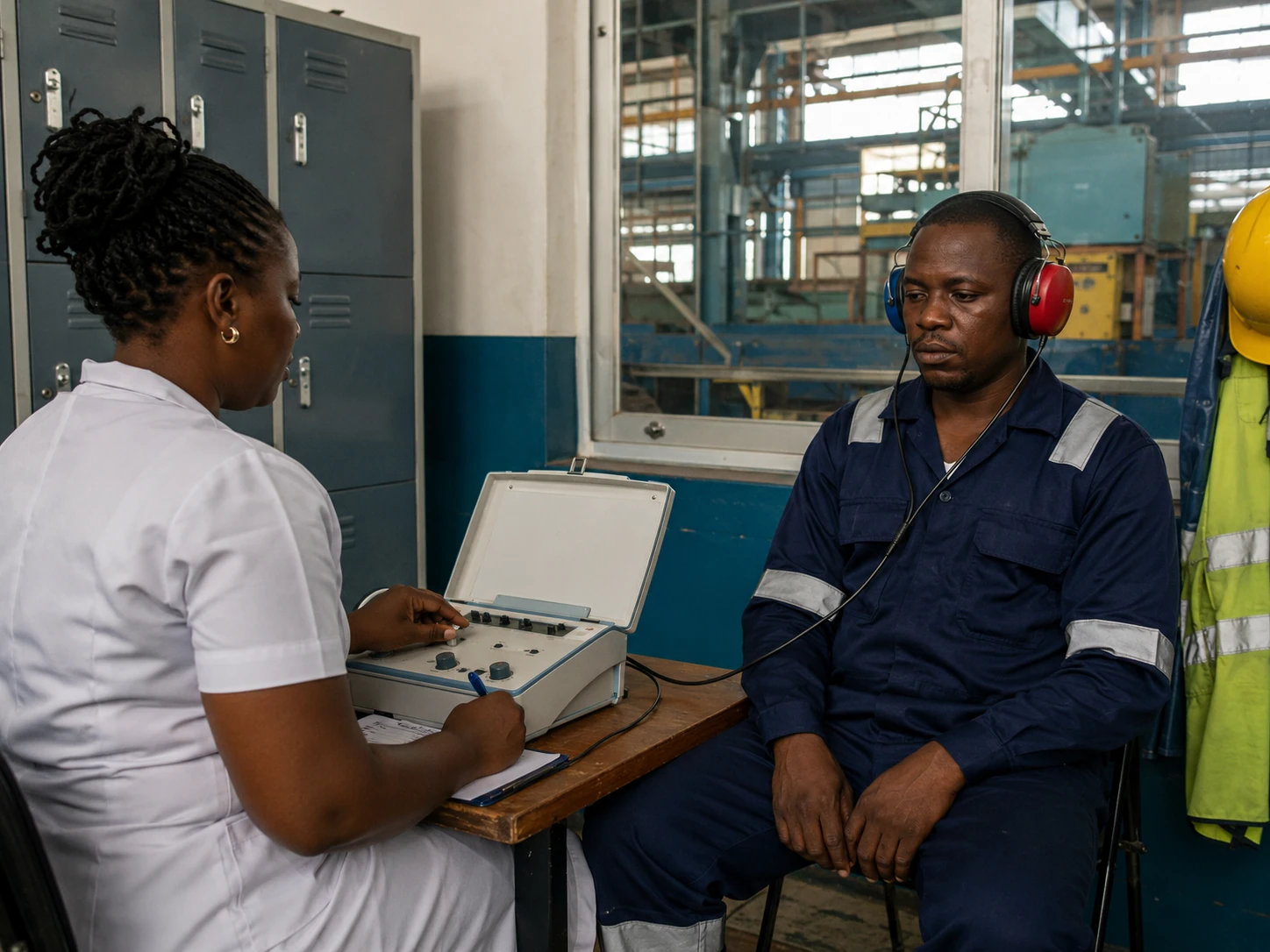 Occupational health assessment during a corporate medical programme
