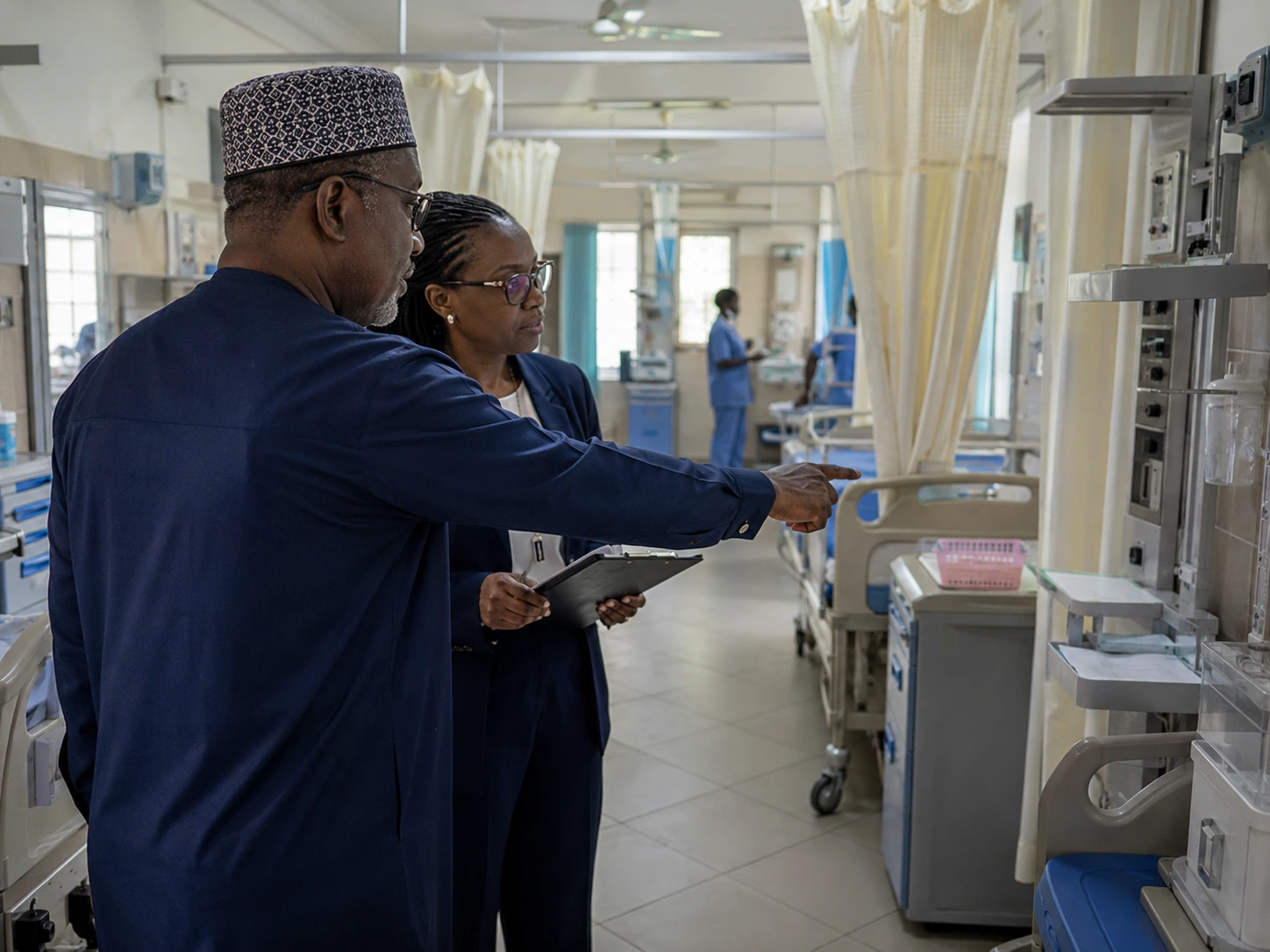 Hospital corridor during a Zendale operational review