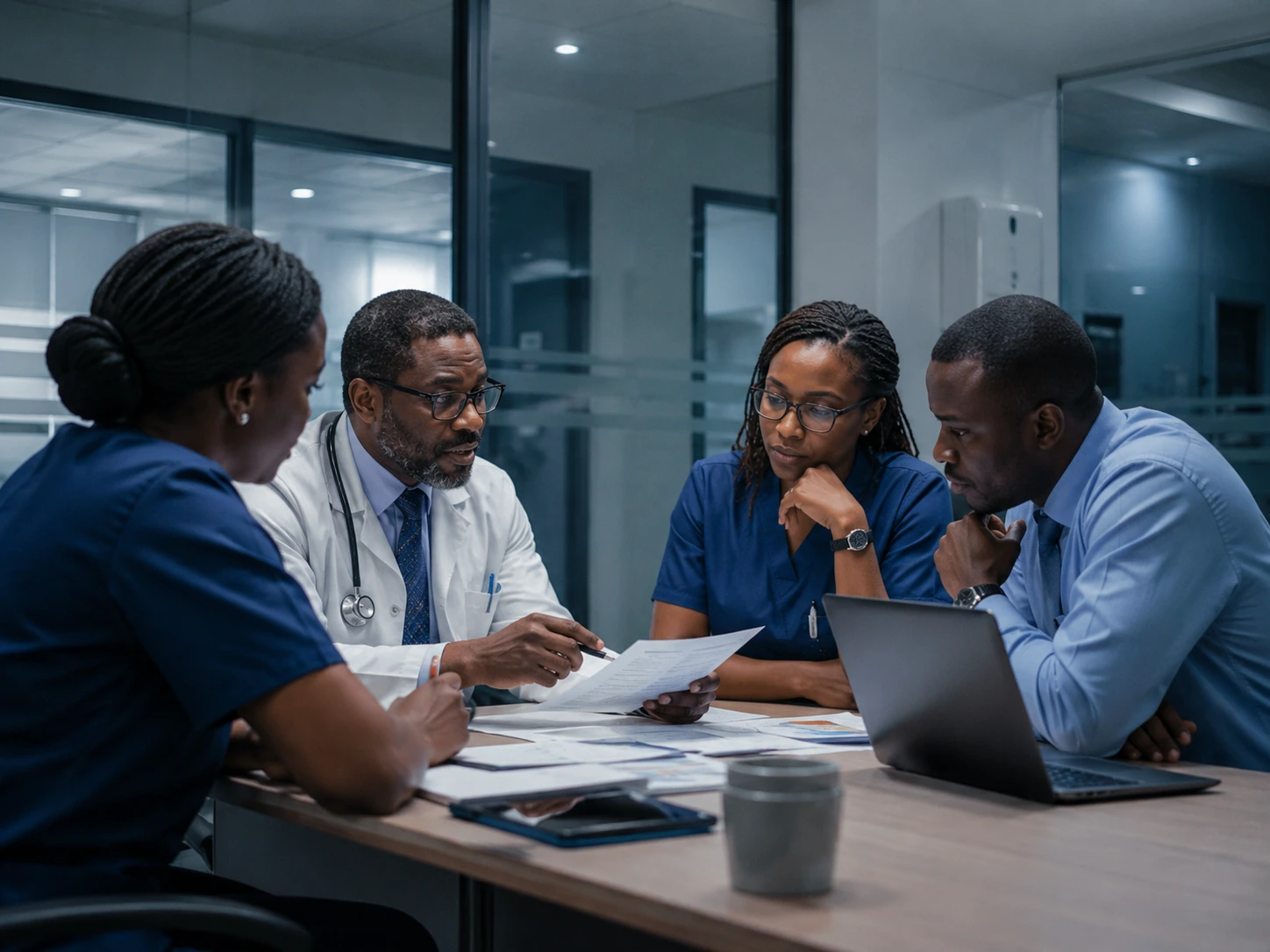 A Zendale clinical team coordinating patient care across the network