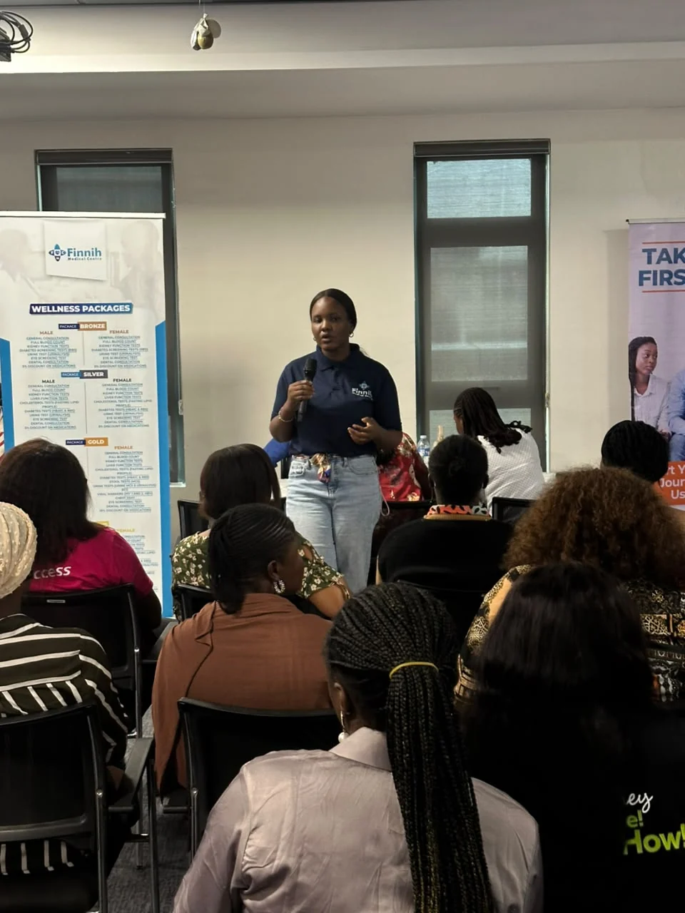 Women’s health education session at the Access Bank programme